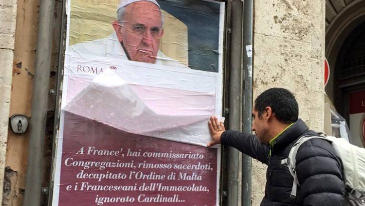 On Roman posters, papal blowback, and parallels with Trump