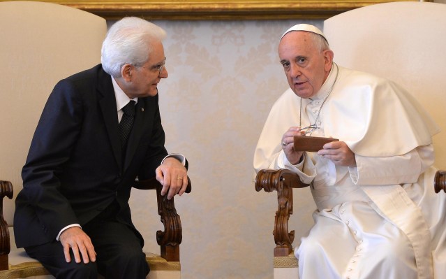 Italian  president  and  Pope  discuss  country’s  challenges