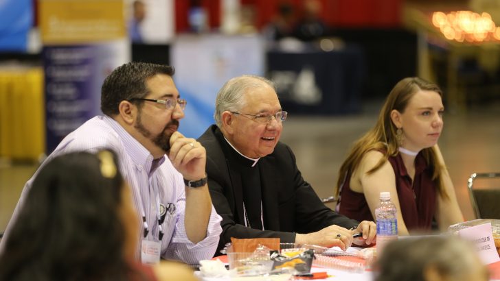 The cross at Californian Immigration Summit