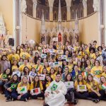 Dublin: Participants at a Mass for the Brazilian community celebrated by Archbishop Diarmuid Martin at the Capuchin Friary on Church Street which was attended by over 350 people.