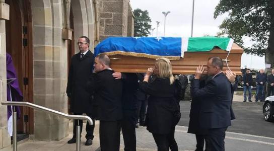 Nationalist flags at funeral ‘desperate attention-seeking’