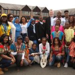 Bishop Denis Nulty and Papal Nuncio, Archbishop Jude Thaddeus Okolo with the African Catholic Family in Kildare and Leighlin.