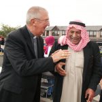 Archbishop Diarmuid Martin chatting with Mahamid Aljali from Syria.