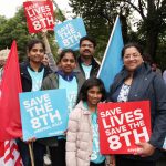 The Thomas family Christeena, Susanna, Thomas, Joanna and Lisa at the Rally for Life.