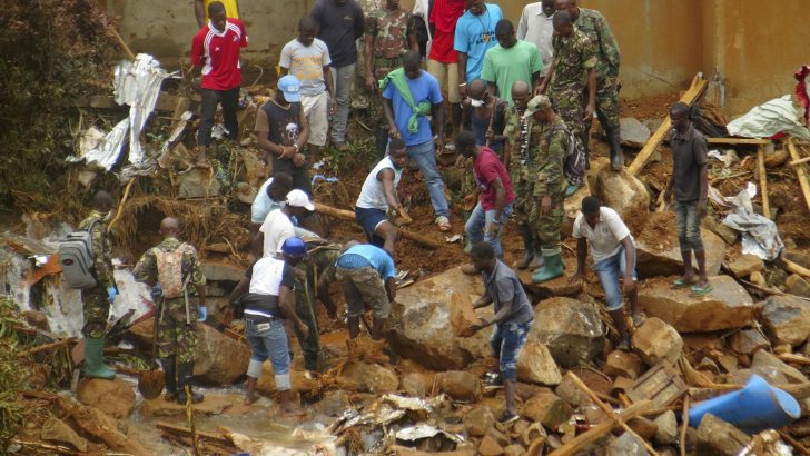 Sierra Leone locals pledge to overcome devastating mudslide