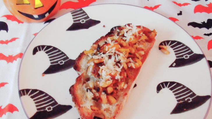 Pumpkin bruschetta makes a perfect seasonal starter