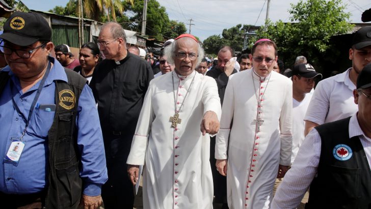 Pope backs bishops demanding democracy in Nicaragua