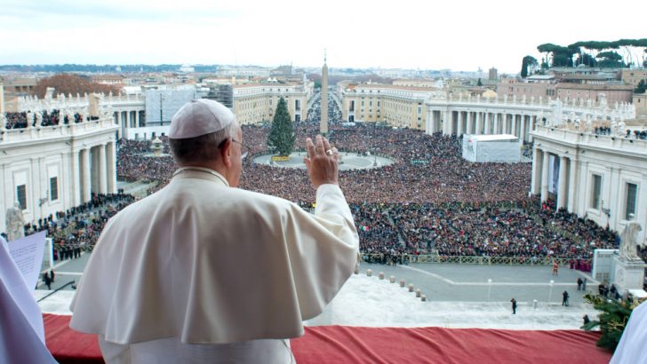 Francis’ walk from balcony to gable wall