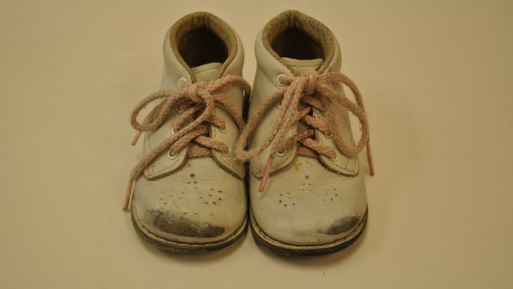 Baby shoes placed at altar during Cork Mass