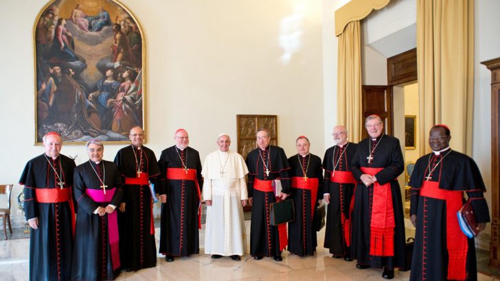 Pope Francis releases three eldest cardinals from ‘C9’ advisory group