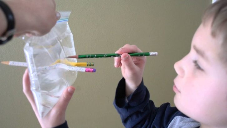 Push a pencil through a bag of water…without spills!