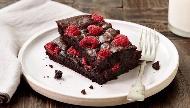 Try healthy coconut and raspberry brownies