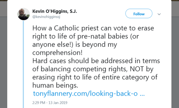 Controversial priest criticised over abortion stance