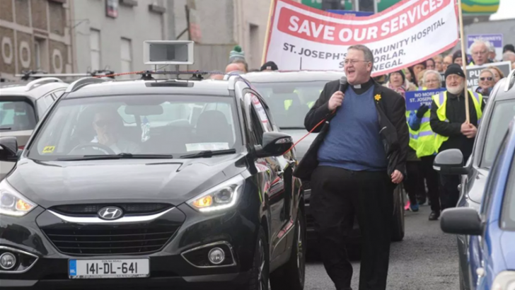 Protestors march to save Donegal hospital