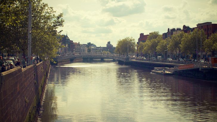 The Liffey flows out of the past into the future