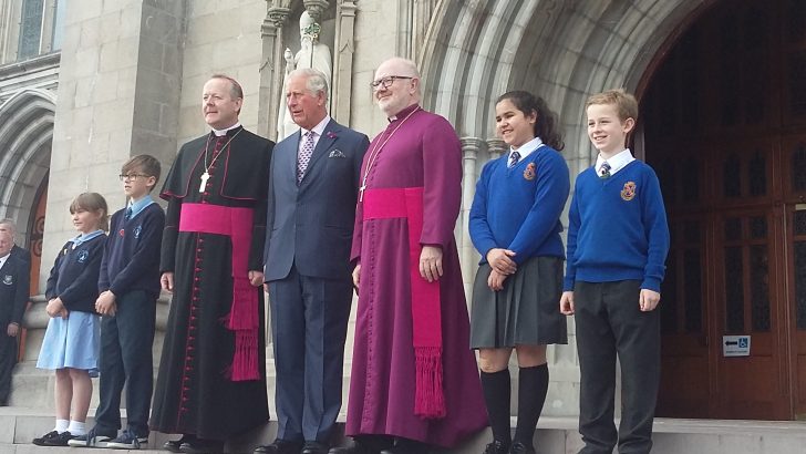 Prince Charles ‘very pleasant’ as he toured Catholic cathedral in Armagh