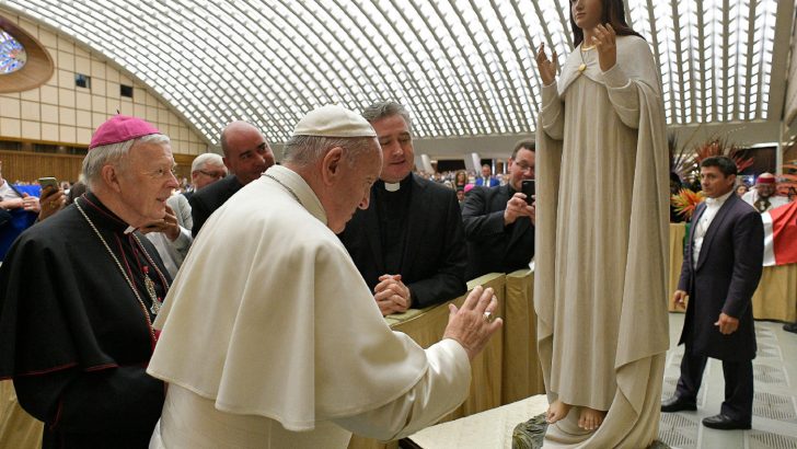 ‘Fantastic’ as Pontiff blesses Knock’s new processional statue of Our Lady