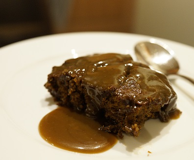 Spiced sticky toffee pudding – an indulgence!