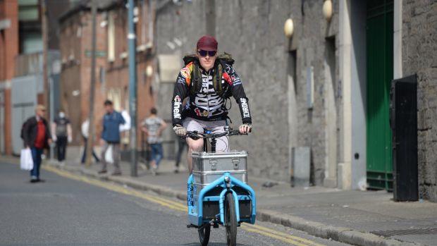 Student gets on his bike for the needy