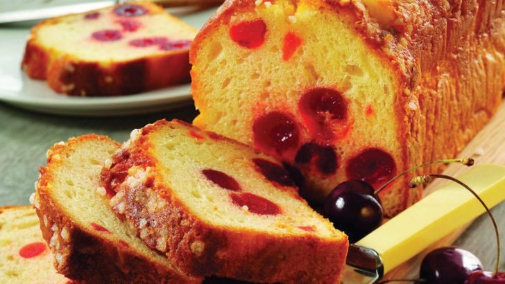 Nothing as great as a cherry and almond loaf cake