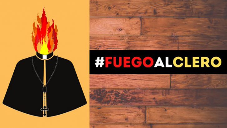 Twitter criticised as ‘Burn the clergy’ hashtag trends in Spain