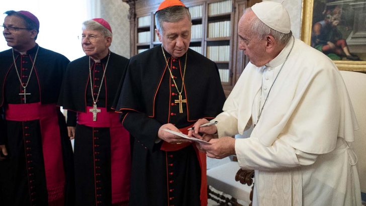 By meeting Cupich, Pope Francis masters speaking without words