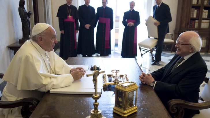 President Higgins to meet Pope Francis next week