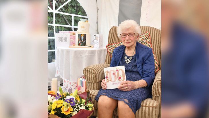 Parish unveils bench for ‘precious’ centenarian