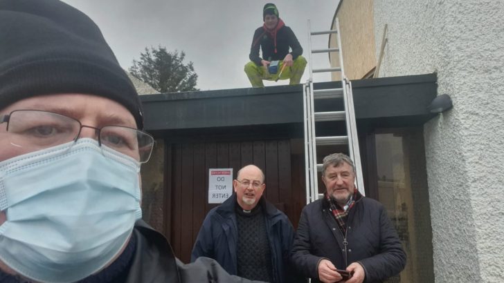 Donegal priest hails parishioners’ response after storm damage to local church