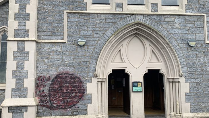 Gardaí investigating after satanic vandalism of Kenmare church