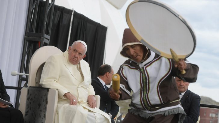 Pope says residential-school policy was part of ‘genocide’ plan