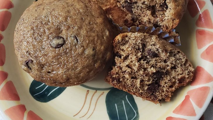 Mouth-watering banana chocolate chip muffins