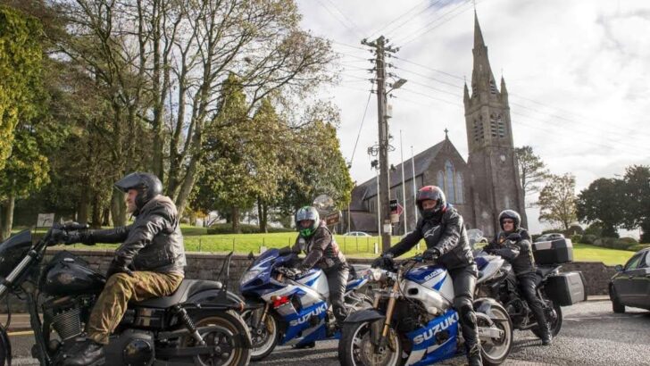 Memorial held for biker priest