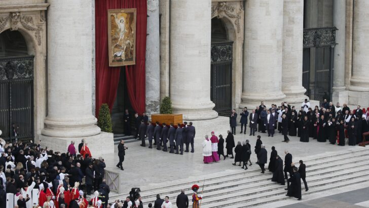 At funeral, Pope remembers Benedict’s ‘wisdom, tenderness, devotion’