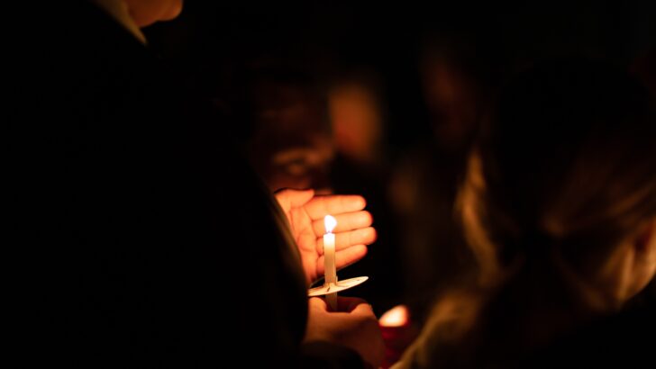 A solemn service marks one year of war in Ukraine