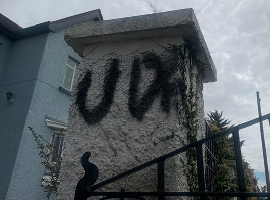 Aontú candidate shocked after home daubed with sectarian graffiti