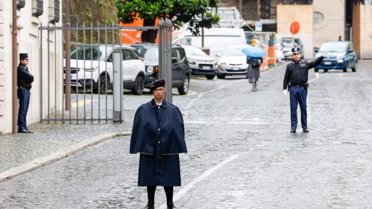 Guard opens fire as man drives car into Vatican