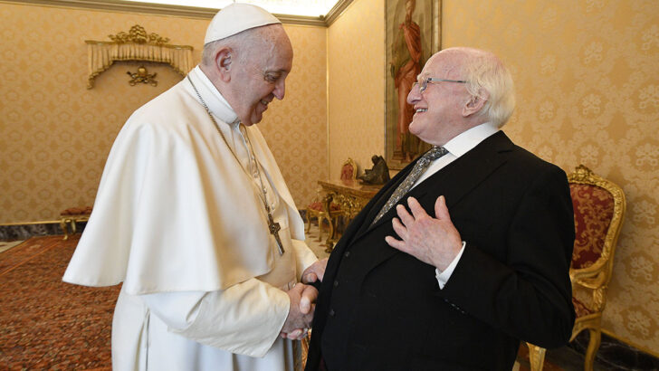 President Higgins echoes Pope’s warning over global ‘indifference’