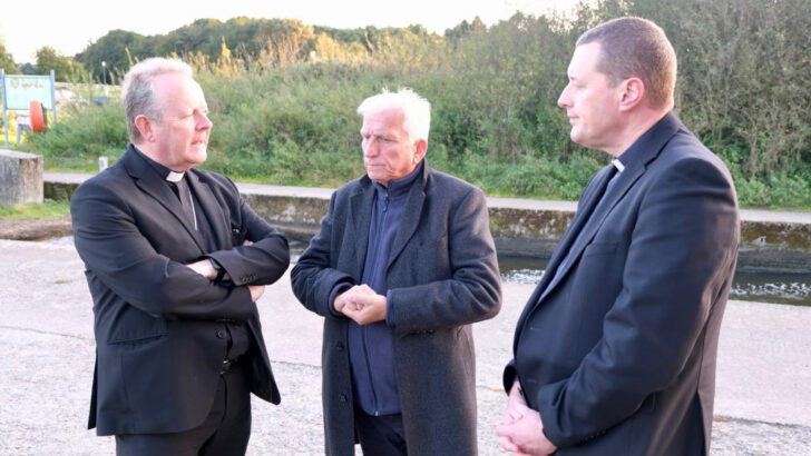 Archbishop Martin visits Lough Neagh as lake languishes