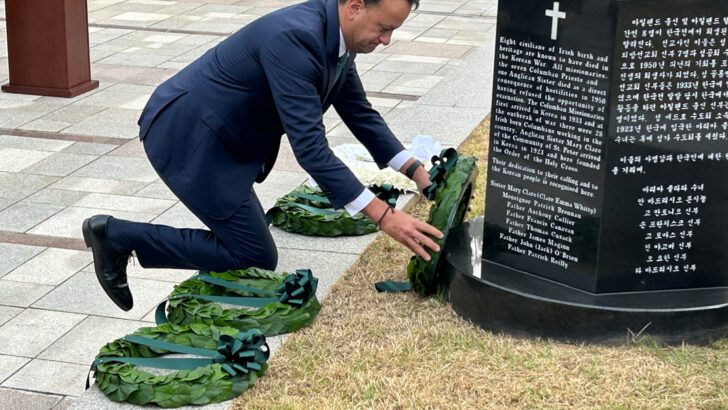 Taoiseach lays wreath at shrine to Irish martyrs in Korea