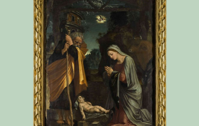 Rare nativity painting goes on display in Belfast