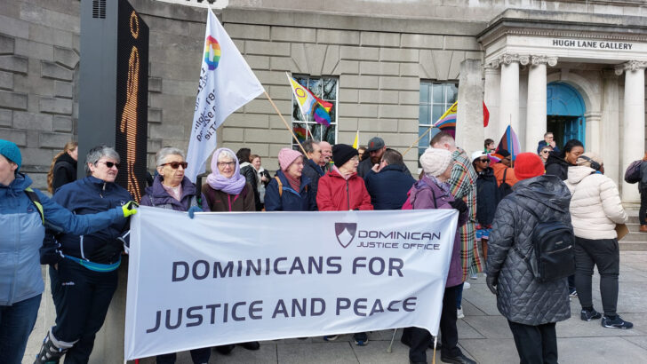 A strange march for nuns to take part in