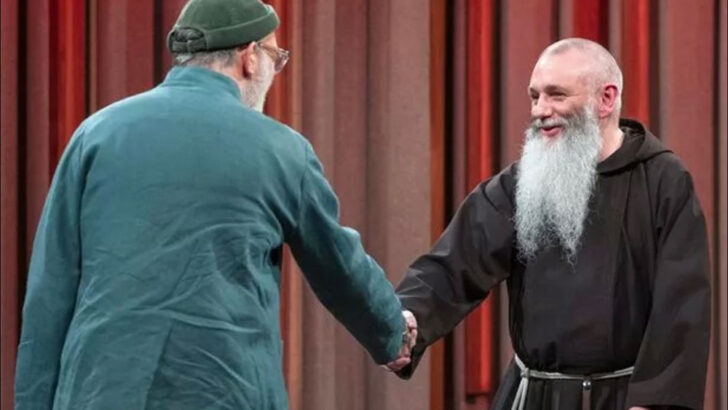 Viewers in awe of the Capuchin charism