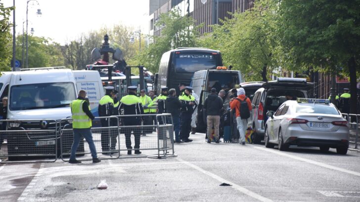 Hundreds of asylum seekers moved from makeshift Dublin camp