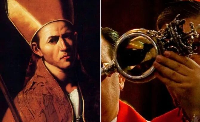 St Januarius’ blood liquefies in Naples on his feast day