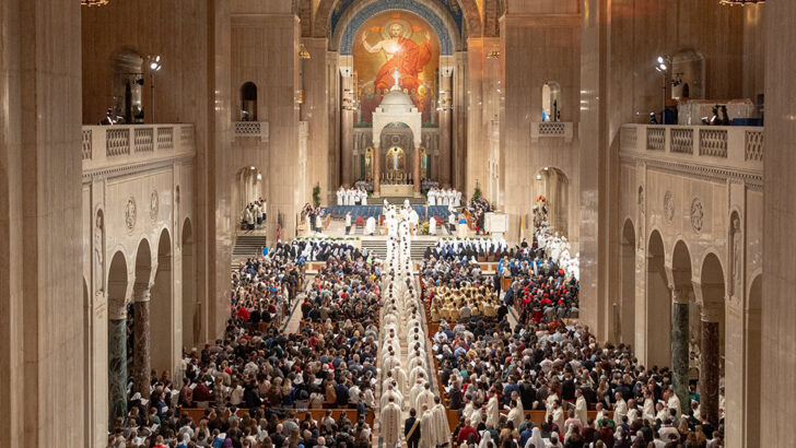 Thousands fill National Shrine for 2025 March for Life vigil